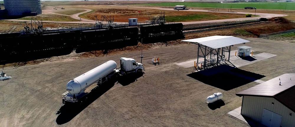 Tanker truck at Yuma terminal